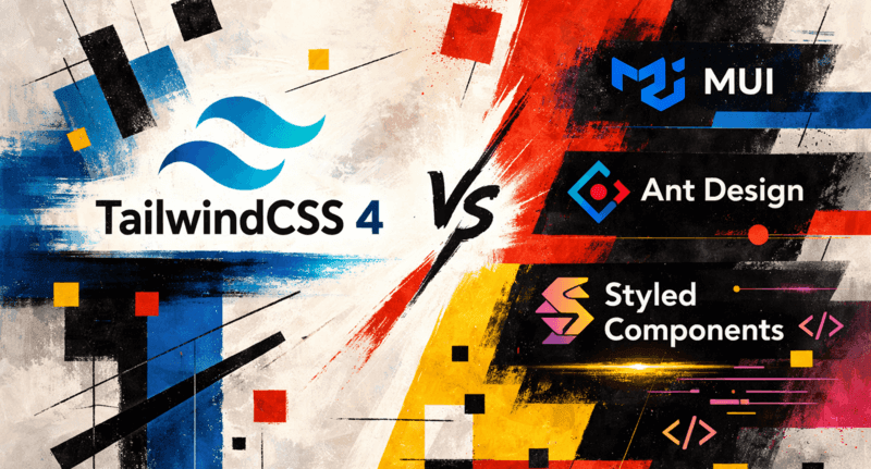 Tailwind CSS v4 vs MUI、Ant Design、Styled Components
