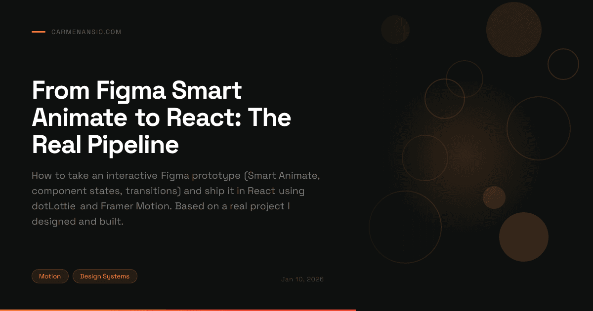 Figma Smart AnimateからReactへ:実践パイプライン