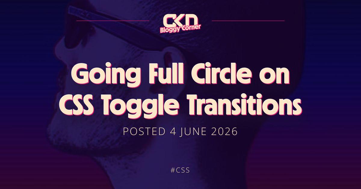 CSS Toggle Transition의 원점으로 돌아가기
