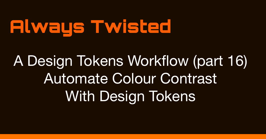 Design Token으로 색상 대비 자동화하기