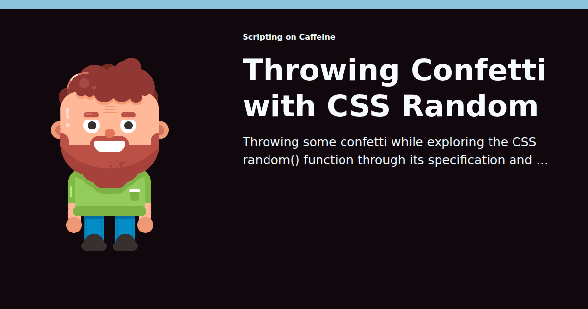 CSS random()으로 색종이 뿌리기
