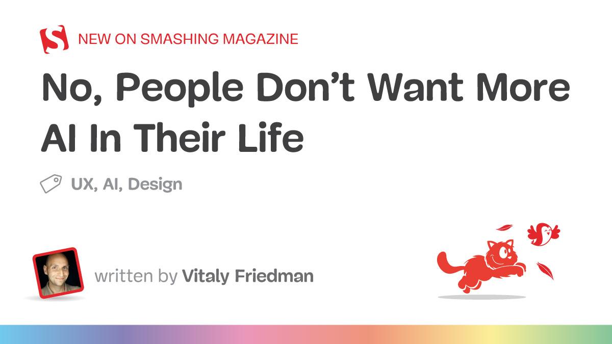 いいえ、人々はAIをもっと求めていません — Smashing Magazine