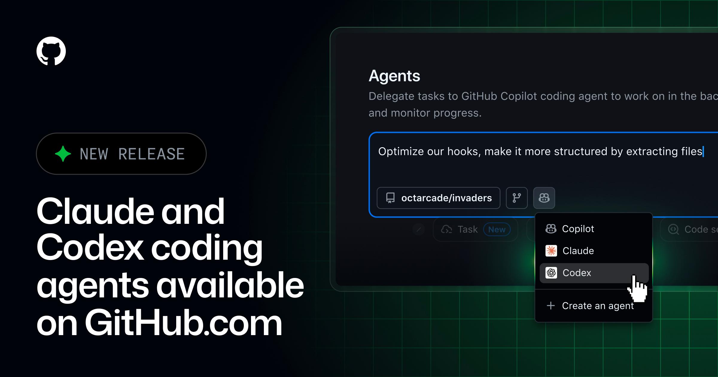 ClaudeとCodexがGitHubでパブリックプレビュー開始 - GitHub Changelog