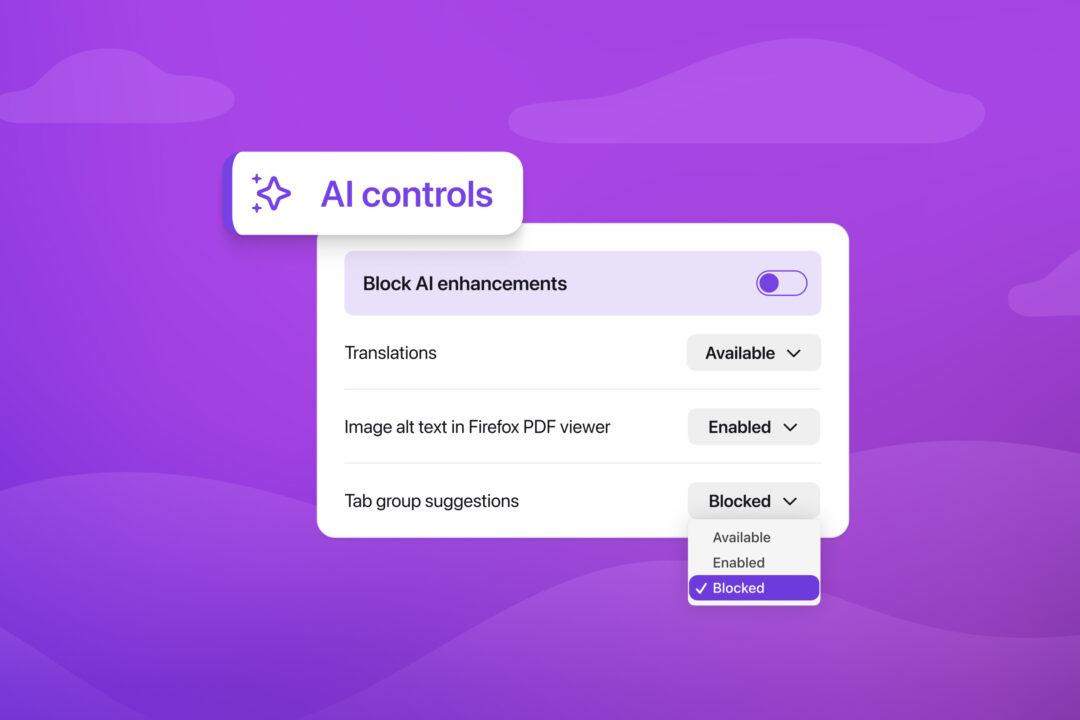 FirefoxにAI制御機能が登場へ | Mozillaブログ