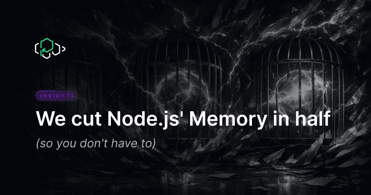 Node.js 메모리 사용량 절반으로 줄이기